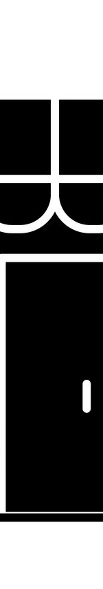 Beauty salon black glyph icon. Hairdresser parlor entrance. Fashion services building exterior. Professional grooming treatment. Silhouette symbol on white space. Vector isolated illustration